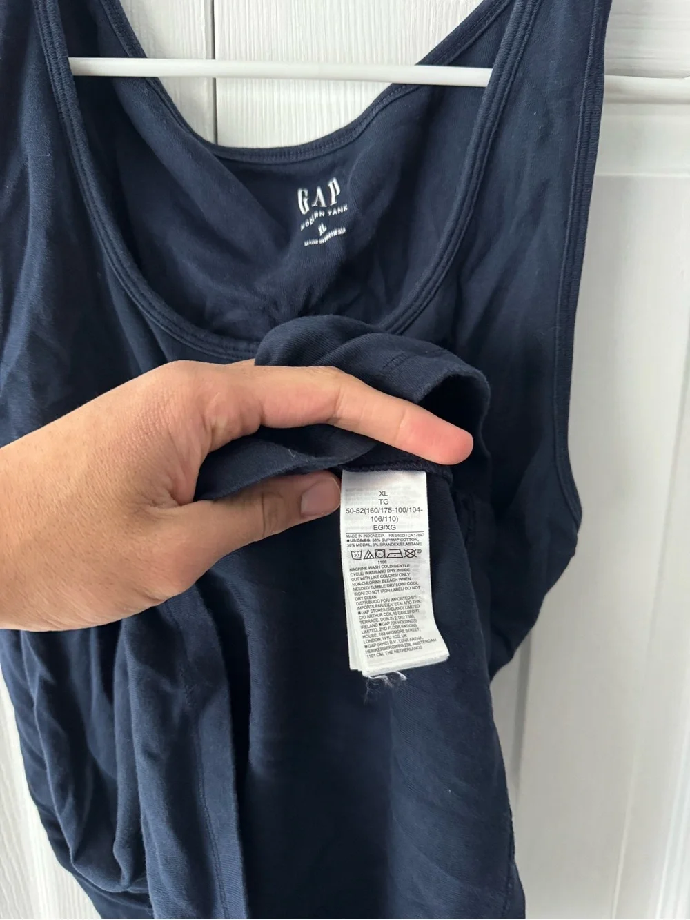 4 pc Bundle Gap Navy Blue Tank Tops XL Supima Cotton Blend Set of 4